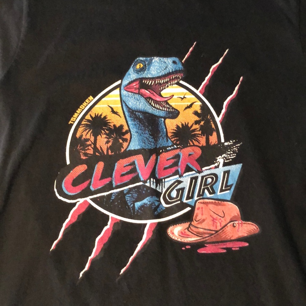 Jurassic Park “Clever Girl” velociraptor shirt
